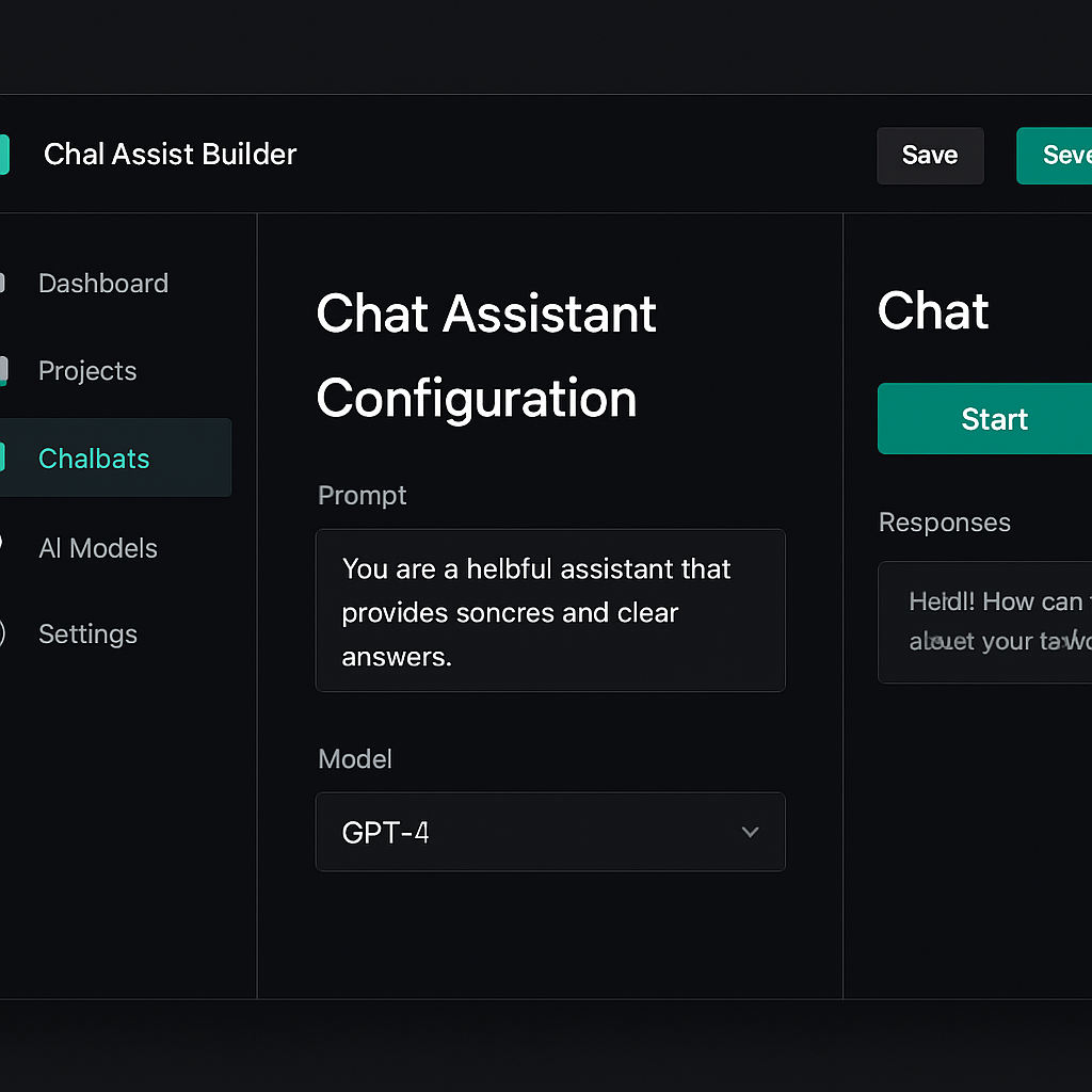 Dify App builder interface